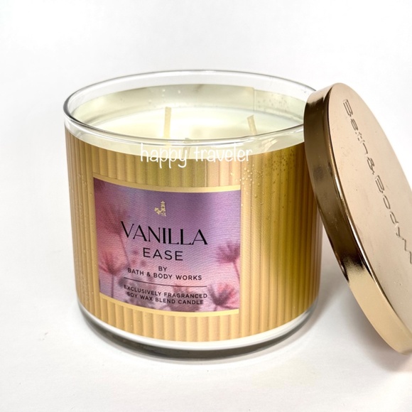 VANILLA EASE 3 Wick Candle - Picture 2 of 3